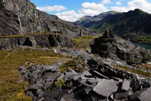 Llanberris Pass from the slate quarries